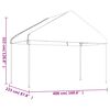vidaXL Gazebo with Roof White 15.61x4.08x3.22 m Polyethylene