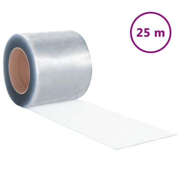 vidaXL Strip Curtain Roll PVC 1.6 mm x 200mm 25 m
