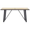 vidaXL Dining Table Oak 160x80x75 cm MDF