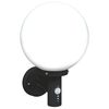 vidaXL Outdoor Wall Lights 2 pcs Black 28 x 25 x 38 cm Stainless steel