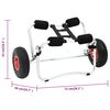 vidaXL Kayak Trolley Aluminium