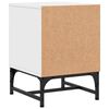vidaXL Bedside Cabinet with Glass Door White 35x37x50 cm