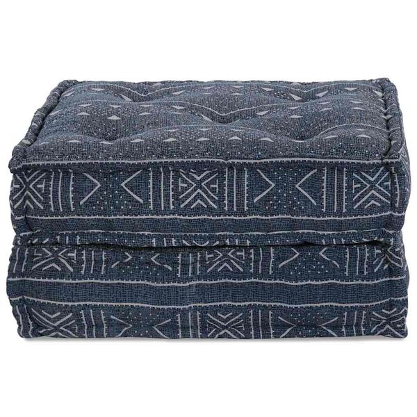 vidaXL Modular Sofa Indigo Print 70 x 70 x 36 cm Fabric