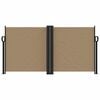 vidaXL Retractable Side Awning Taupe 120x1200 cm