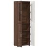 vidaXL Highboard FLORIN Brown Oak 60 x 35 x 182 cm Engineered Wood