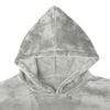 vidaXL Blanket Hoodie Grey L Flannel
