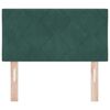 vidaXL Headboard Height Adjustable Dark green 80 cm Velvet