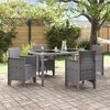 vidaXL Garden Chair 4 pcs Light grey 53 x 49 x 85 cm PP
