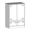 vidaXL Highboard White 67x39x95 cm Steel