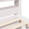 vidaXL Bed Frame without Mattress White 120x190 cm Small Double Solid Wood Pine