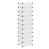 vidaXL Interlocking Shoe Organiser with 10 Compartments White