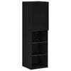 vidaXL TV Cabinet Set 30.5 x 30 x 102 cm Black Oak Engineered Wood