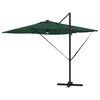 vidaXL Roma Parasol Green 286 x 284 x 270 cm Aluminium and Polyester
