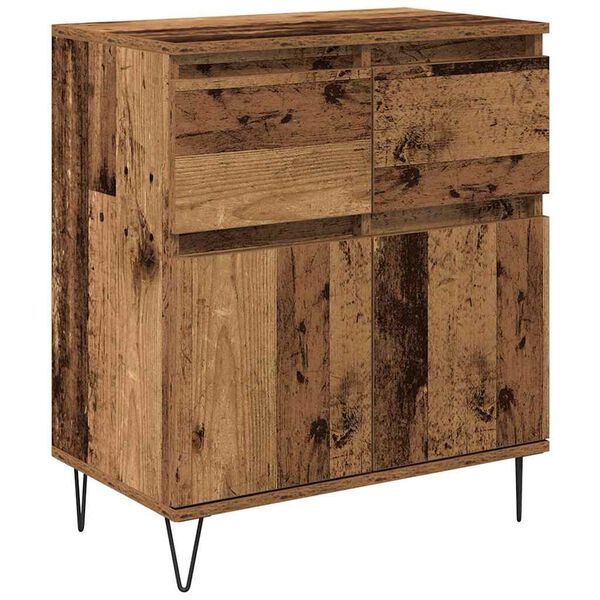 vidaXL Sideboard Old Wood 60 x 35 x 70 cm Engineered Wood and Iron