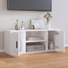 vidaXL TV Cabinet High Gloss White 100x35x40 cm Engineered Wood