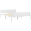 vidaXL Bed Frame without Mattress White Solid Wood Pine 160x200 cm