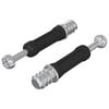 vidaXL Cam Lock Screw 2 pcs Silver and Black M6 x 40 mm