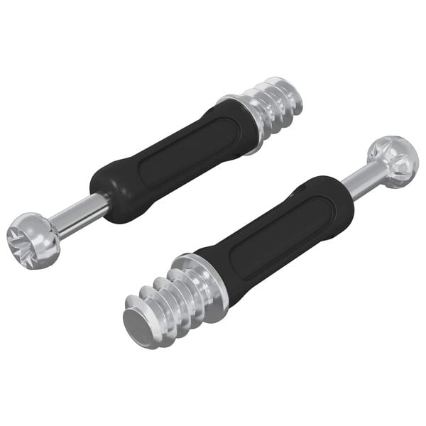 vidaXL Cam Lock Screw 2 pcs Silver and Black M6 x 40 mm