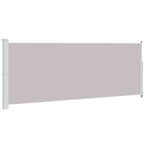 vidaXL Patio Retractable Side Awning 180x500 cm Grey