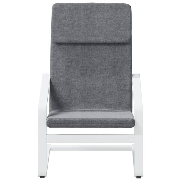 vidaXL Relaxing Chair Dark Grey Fabric