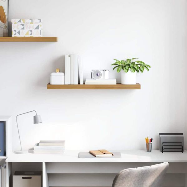 vidaXL Wall Shelf Wall-mounted Brown 90 x 23.5 x 4 cm Engineered Wood