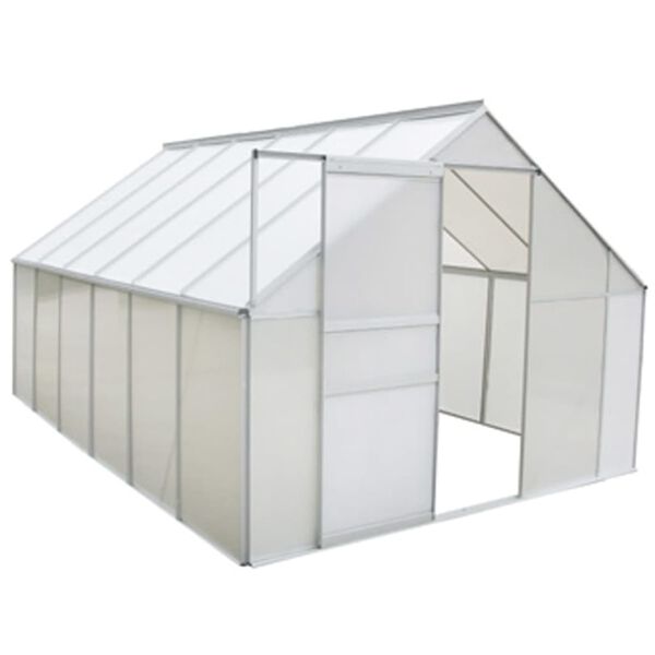 vidaXL Greenhouse Polycarbonate and Aluminium 430x250x195 cm