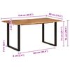 vidaXL Dining Table 154x80x76 cm Solid Acacia Wood