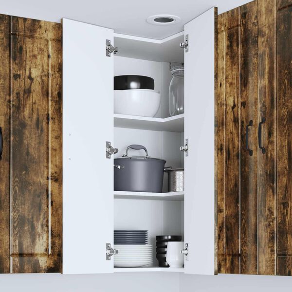 vidaXL Kitchen Cabinet Smoked Oak 57 x 57 x 100 cm Engineered Wood