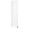 vidaXL Highboard White 34,5x34x180 cm Engineered Wood