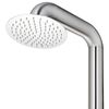vidaXL Garden Shower with Grey Base 230 cm Stainless Steel
