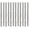 vidaXL Fence Anchors 6 pcs Silver 7x6x60 cm Galvanised Steel