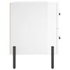vidaXL Bedside Cabinets 2 pcs High Gloss White 40x35x47.5 cm Engineered Wood