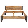 vidaXL Bed Frame without Mattress with Brushed Finish 160x200cm