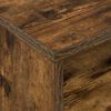 vidaXL Side Table with Wheels Smoked Oak 50.5 x 50 x 30 cm