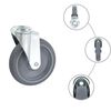 vidaXL 8 pcs Bolt Hole Swivel Casters 125 mm