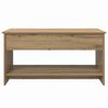 vidaXL Coffee Table Artisan Oak 80 x 50.5 x 41.5 cm Engineered Wood