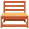 vidaXL Garden Sofas Armless 3 pcs Wax Brown 70x70x67 cm Solid Wood Pine