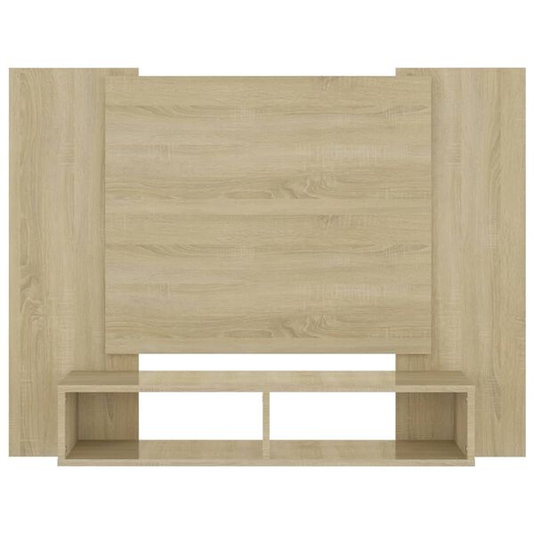 vidaXL Wall TV Cabinet Sonoma Oak 120x23.5x90 cm Engineered Wood