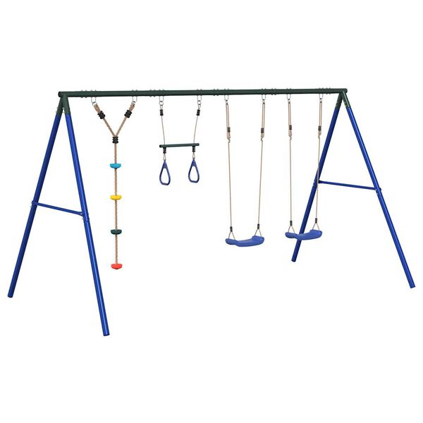 vidaXL Outdoor Swing Set with Swings. Trapeze. Disc Swing