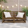 vidaXL Garden Corner Sofas 2 pcs Honey Brown Solid Wood Pine