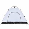 vidaXL Camping Tent 3-Person White Blackout Fabric Quick Release