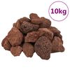 vidaXL Volcanic Rocks 10 kg Red 5-8 cm