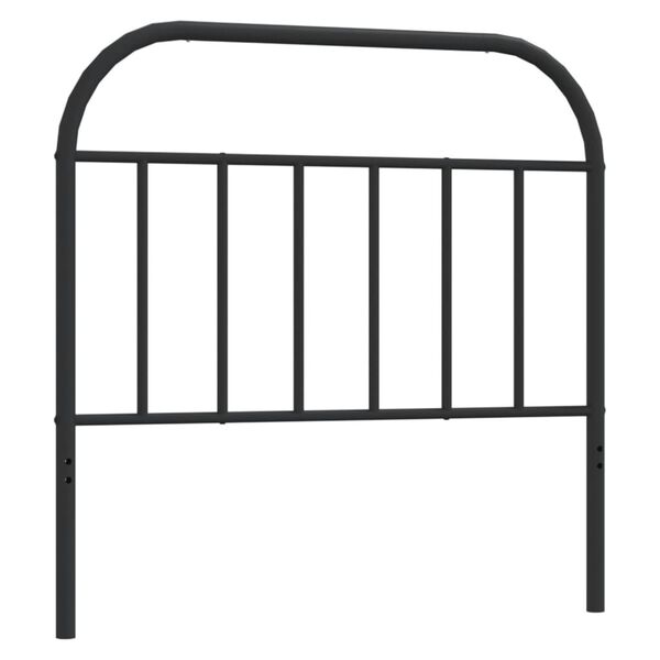 vidaXL Metal Replace Headboard Black 107 cm