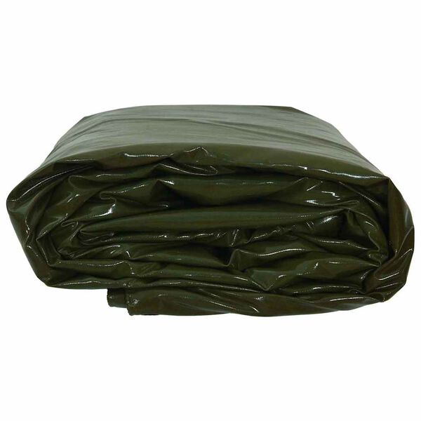 vidaXL Tarpaulin 650g / m&sup2; Olive Green 5 x 8 m Canvas with PVC Coating