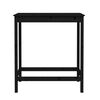 vidaXL Bar Table Black 100x50x110 cm Solid Wood Pine
