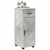 vidaXL Bathroom Cabinet with Drawer Concrete Grey 30 x 35 x 80 cm
