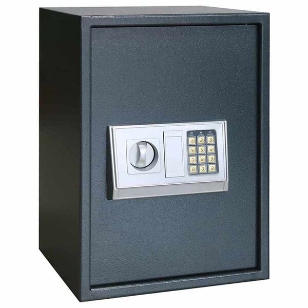 vidaXL Digital Safe with Lock Dark grey 35 x 31 x 50 cm Steel