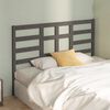 vidaXL Bed Headboard Grey 156x4x104 cm Solid Wood Pine