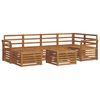 vidaXL Sofa Sets Natural Solid Acacia Wood