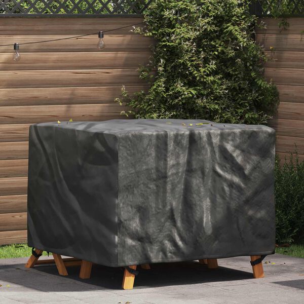 vidaXL Furniture Cover Plain Black 100 x 100 x 70 cm 600D
